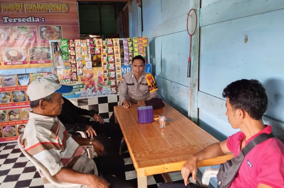 Bhabinkamtibmas Belaras Ajak Warga Dukung Program Ketahanan Pangan