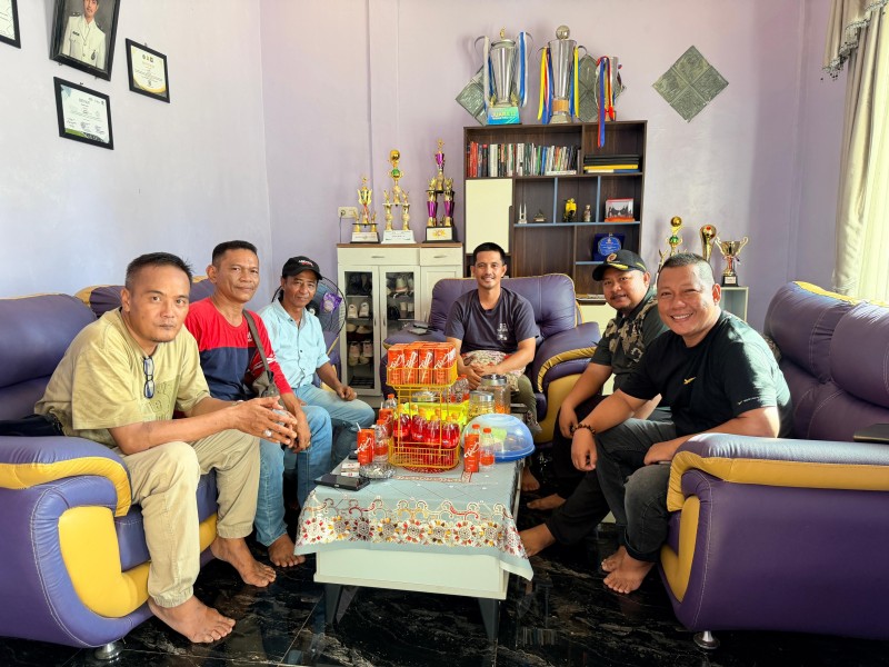 Sambut Baik Kedatangan Awak Media, Kades Pulau Muda Hubungan Silaturahmi Dan Kemitraan