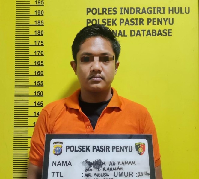 Berkat Laporan Masyarakat, Pemuda Pengedar Sabu di Air Molek Inhu Dibekuk Polisi