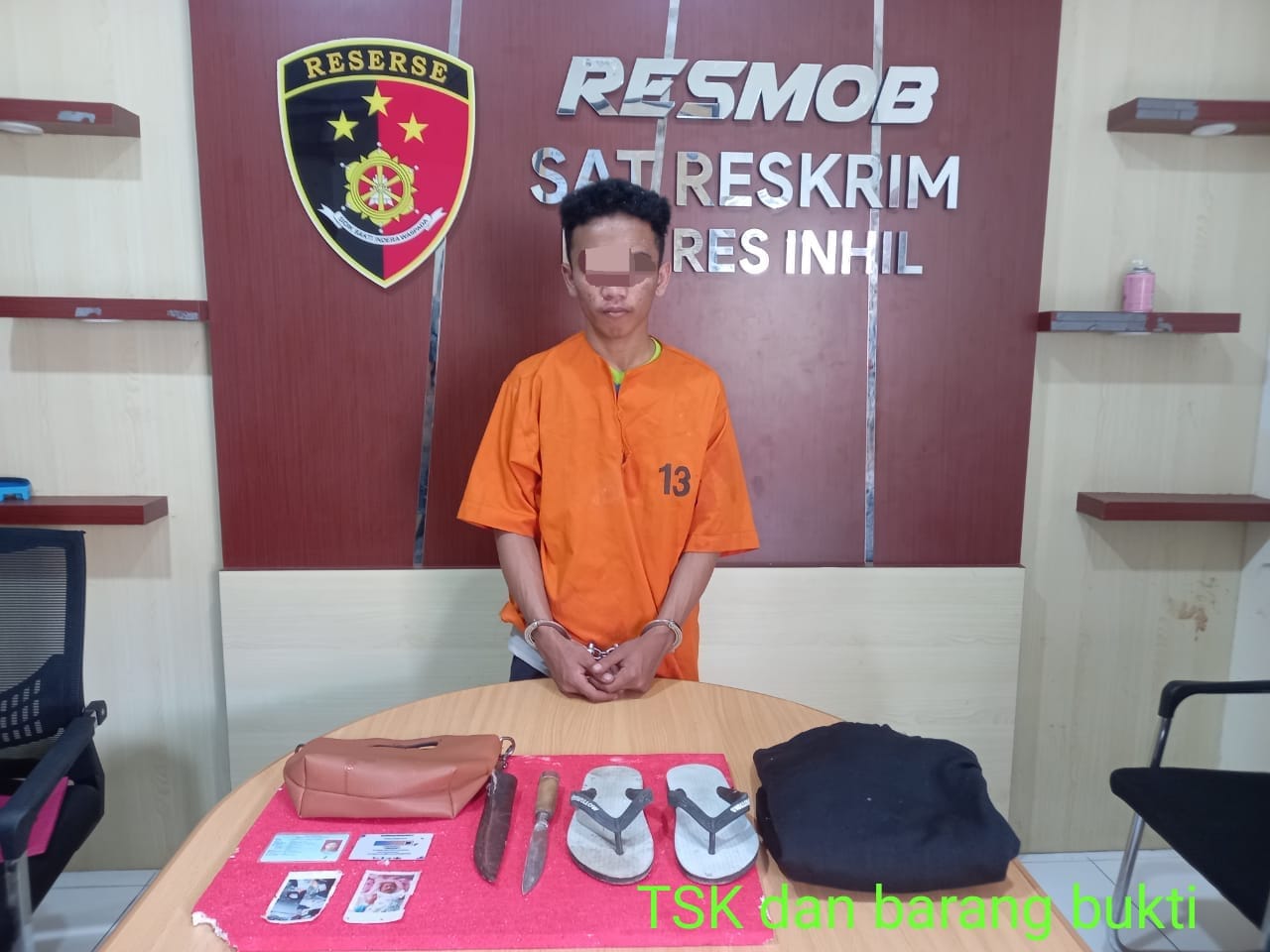 Beraksi Saat Mabuk, Seorang Pelaku Curas Berhasil Diamankan Polres Inhil