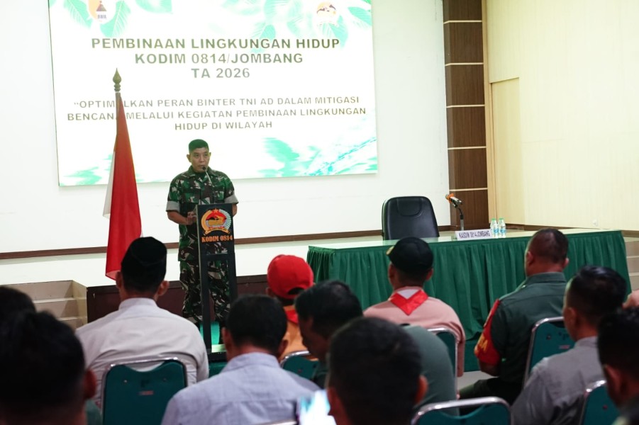 Optimalkan Peran Pembinaan Teritorial, Kodim Jombang Gelar Pembinaan Lingkungan Hidup