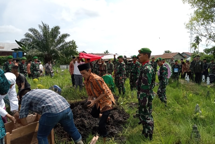 Kodim Inhil Upacara Militer Pemakaman Purn Sutrisno