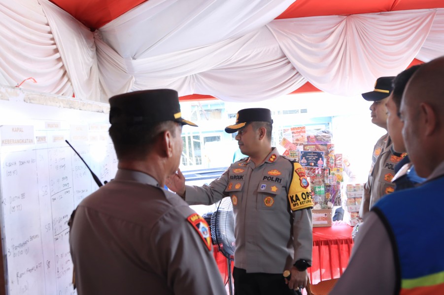Kapolres Inhil Cek Pos Pengamanan dan Pelayanan Idul Fitri 1447 H 2026