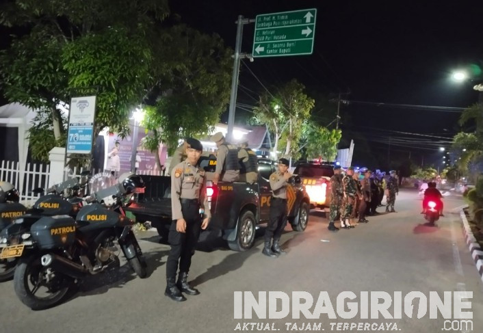 Personel Gabungan di Inhil Patroli Skala Besar Paska Pelantikan Presiden
