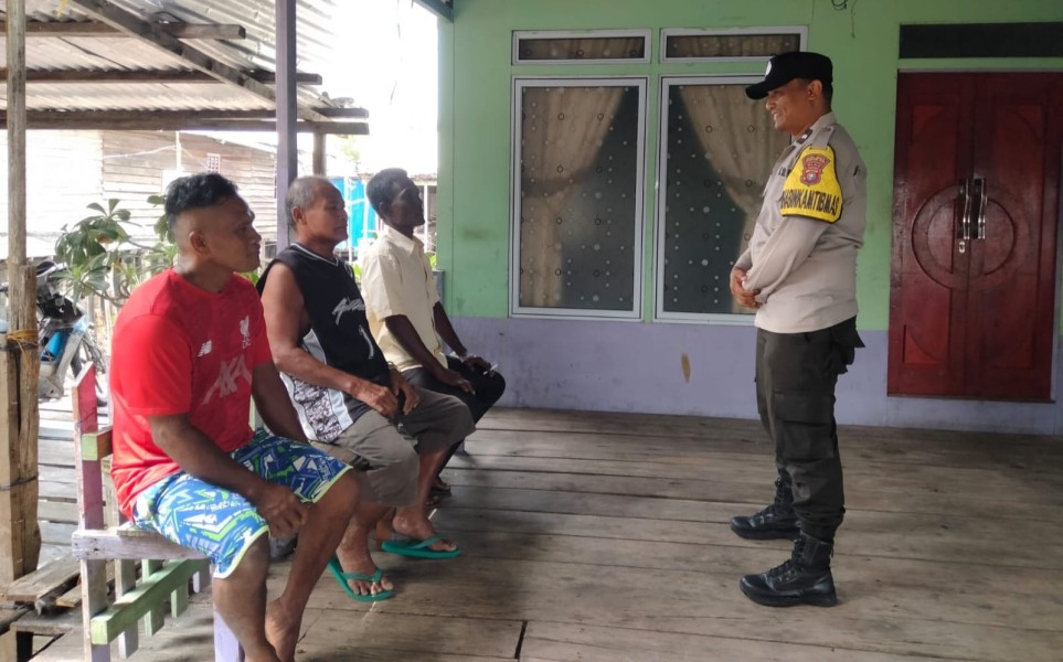 Bhabinkamtibmas Bekawan Koordinasikan Pendataan Lahan Jagung untuk Swasembada Pangan di Kecamatan Mandah