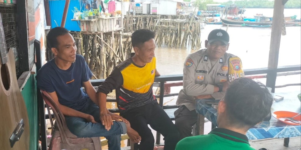 Bhabinkamtibmas Desa Bakau Aceh Koordinasi Pendataan Lahan Jagung Dukung Swasembada Pangan di Kecamatan Mandah