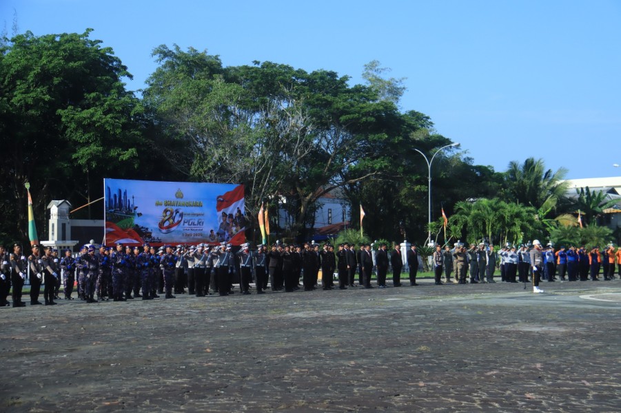 Polres Indragiri Hilir Gelar Upacara Hari Bhayangkara ke-80, Teguhkan Komitmen 80 Tahun Mengabdi, Polri untuk Masyarakat