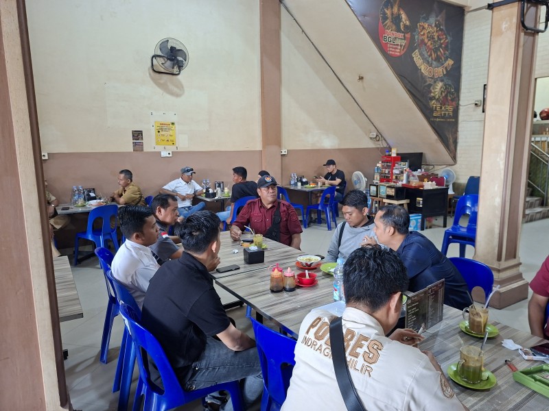 Silaturahmi Humas Polres Inhil Bersama Wartawan, Pererat Sinergi dan Komunikasi