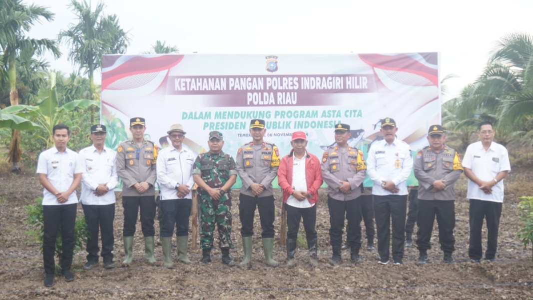 Kick Off Ketahanan Pangan di Inhil, Dukung Program Asta Cita Presiden