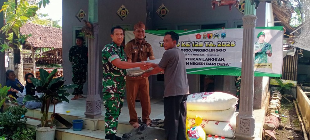 Dukung Program TMMD Ke-128, Dinas Perikanan Kabupaten Probolinggo Salurkan 1.000 Bibit Ikan Lele di Desa Brabe