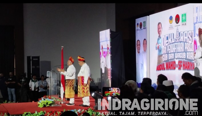 Diantar Ribuan Masyarakat Riau, Abdul Wahid dan SF Hariyanto Mendaftar di KPU