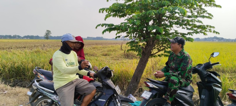 Sertu Agung Serap Aspirasi Petani Melalui Komsos
