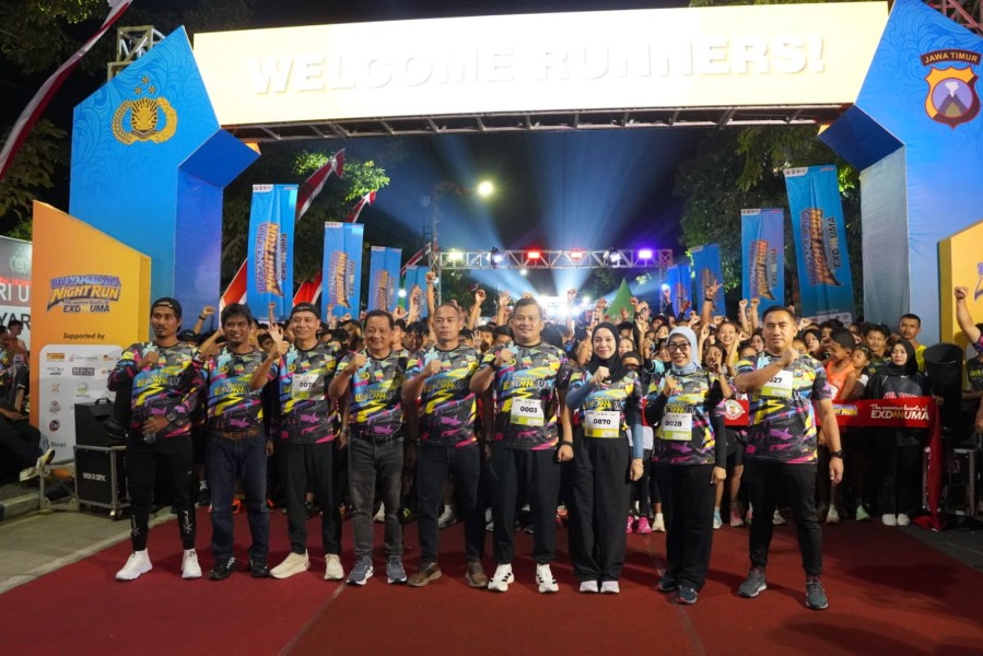 Dandim 0814/Jombang Ikuti Bhayangkara Night Run 2026