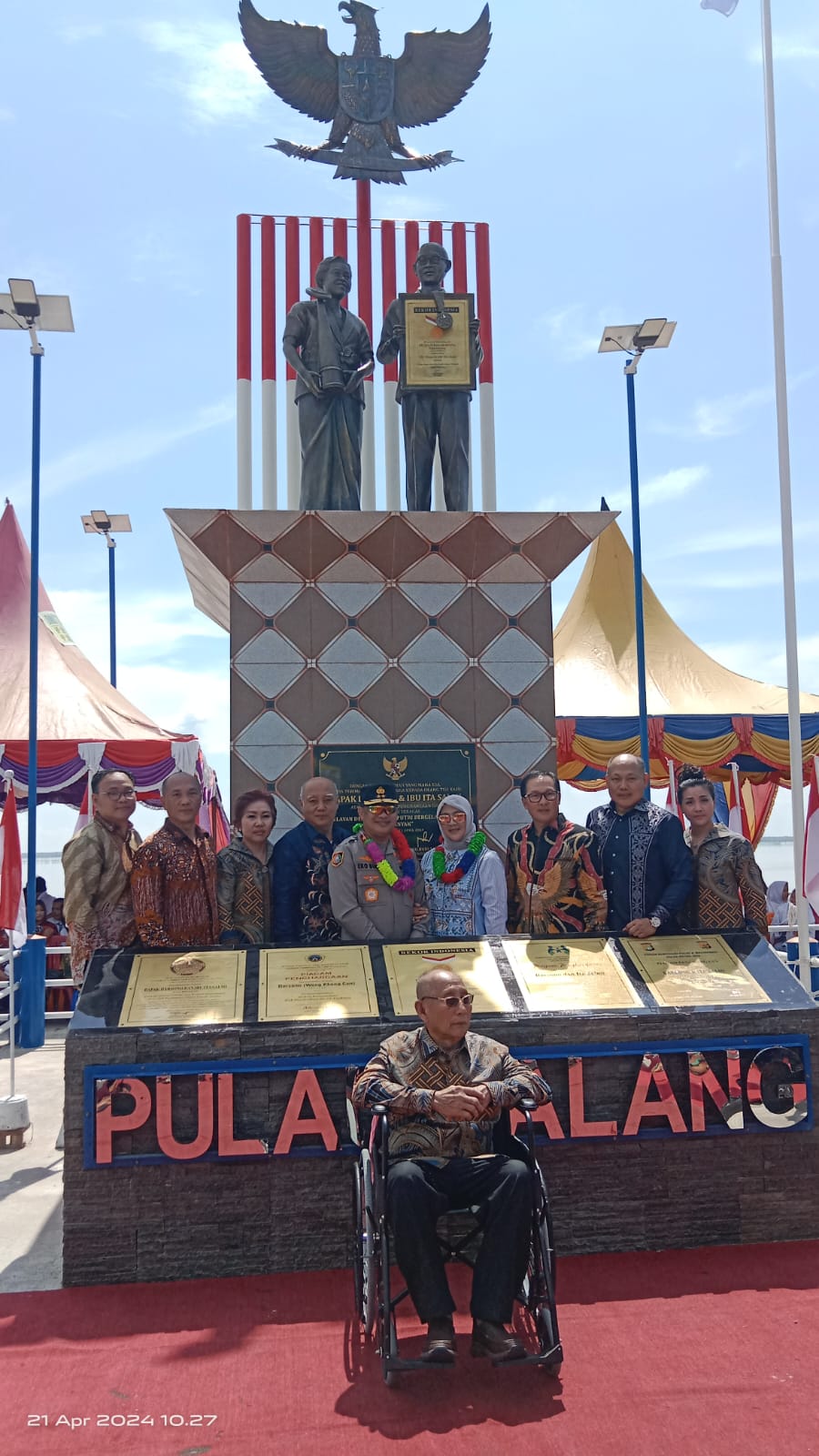 Irjen Pol Eka Budi Sampurno  Resmikan Tugu Nelayan Pulau Halang