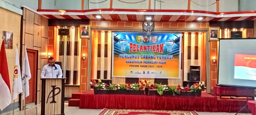Ricky Putra  Resmi Dilantik Sebagai Ketua Perbasi Inhil Priode 2022 2026