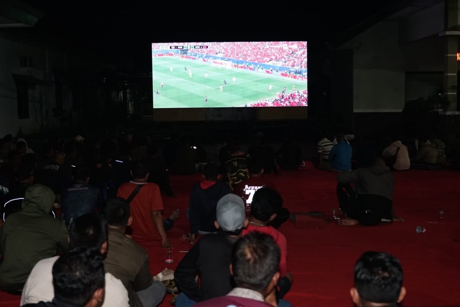 Kodim 0814/Jombang Gelar Nobar Piala Dunia 2026