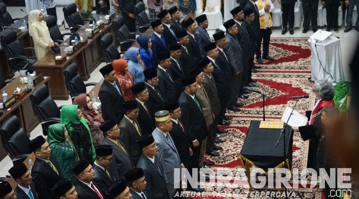 Anggota DPRD Inhil Dilantik, Iwan Taruna Harap Saling Kerjasama Bahu Membahu