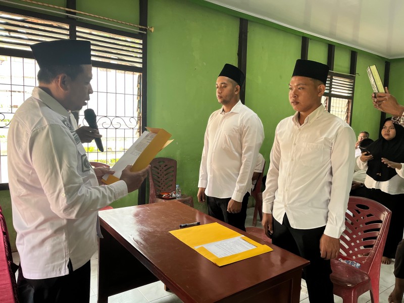 Kaur Keuangan dan Kadus 2 Desa Limau Manis Resmi Dilantik