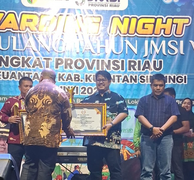 PT Riau Petroleum Rokan Raih Penghargaan  Pada Malam Anugrah JMSI Riau Award 2025