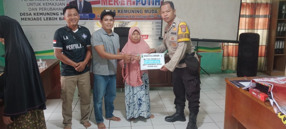 Pemdes Kemuning Muda Salurkan BLT-DD Bulan Juni - Juli