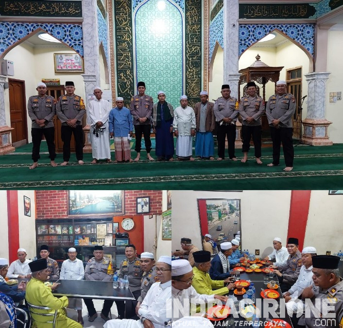 Cooling System, Polres Inhil Subuh Keliling dan Ngopi Bareng dengan Jamaah