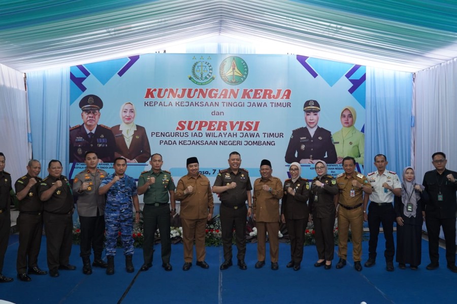 Dandim Jombang Sambut Kunjungan Kerja Kajati Jatim