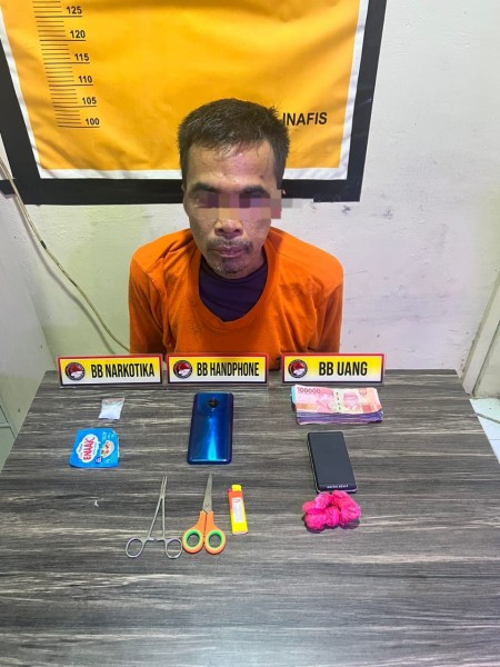Polres Indragiri Hilir Berhasil Ungkap Kasus Narkotika Jenis Shabu Seberat 4,36 Gram