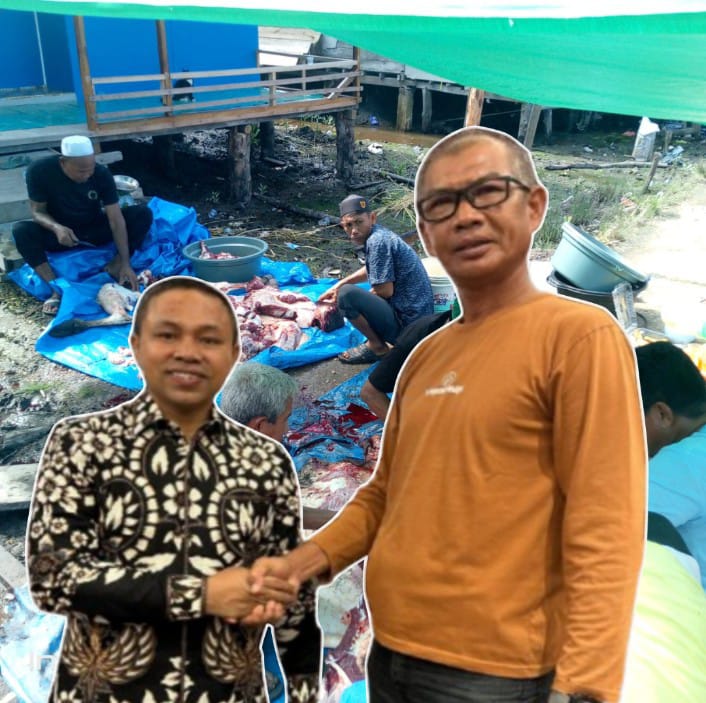 Warga Batang Sari Gembira Terima Bantuan Sapi Kurban, Kades Tairo: Terima Kasih Bapak Gubernur Abdul Wahid