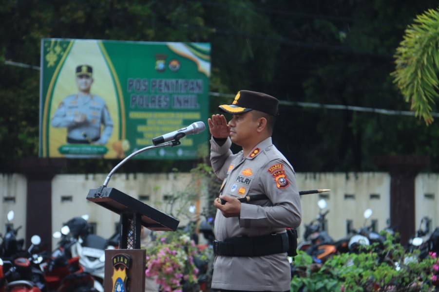 Sertijab Sejumlah Pejabat Utama dan Kapolsek Jajaran, Kapolres Inhil Tekankan Profesionalisme dan Pelayanan Presisi