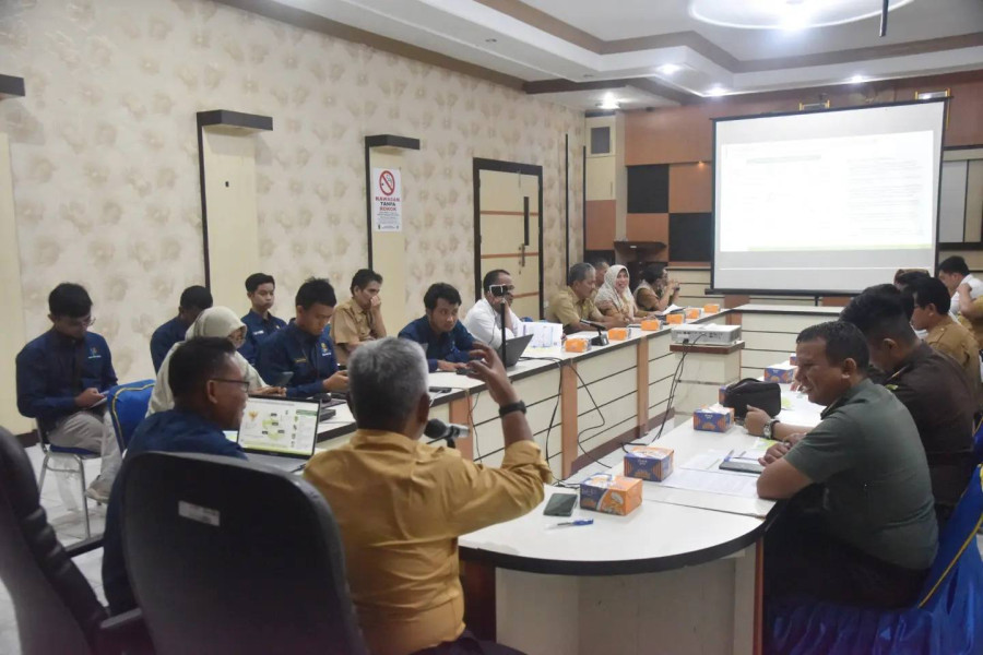 Pj Bupati Inhil Hadiri Press Release BRS Inflasi Kota Tembilahan Bulan Juni 2024