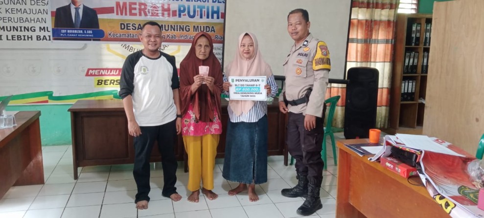 Pemdes Kemuning Muda Salurkan BLT-DD Bulan Juni - Juli Tahun 2025