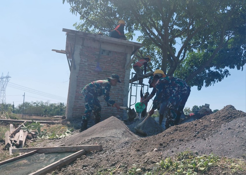 TMMD 129 Bojonegoro Sediakan Fasilitas Air Bersih Warga Bekatul Kesongo