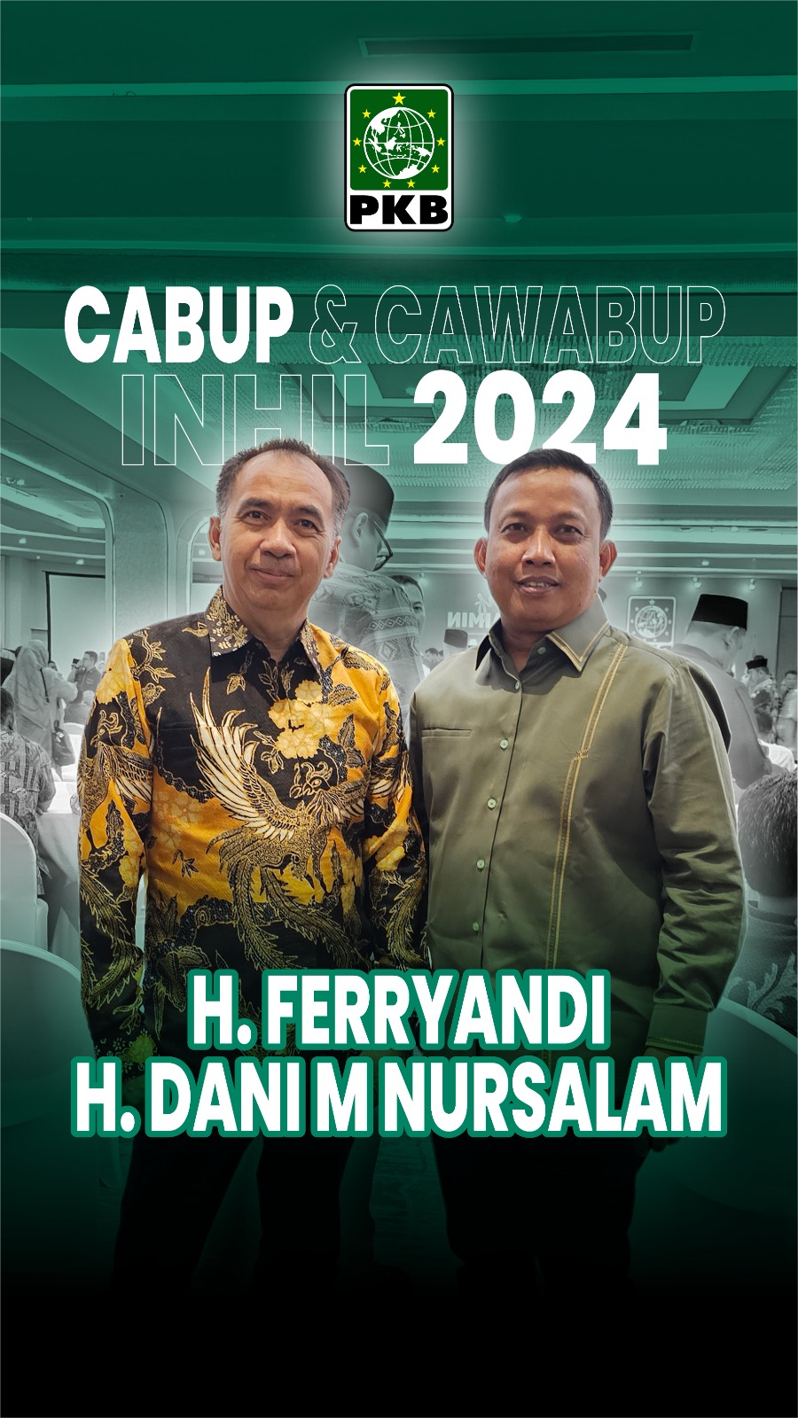 Meledak, Ferryandi - Dani M Nursalam Berpasangan di Pilkada Inhil