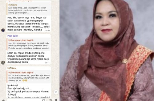 Dukung Bupati Indragiri Hilir Pinjam 200 Milyar ke PT SMI, Anggota DPRD Darnawati Ingin Suap Media