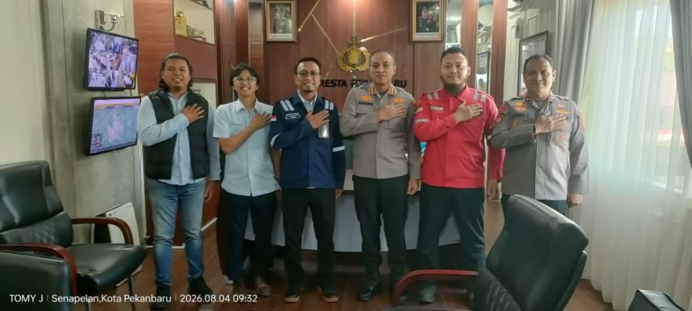 Sambut HUT  RI, PLN Nusantara Power UP Tenayan Perkuat Sinergi Bersama Polresta Pekanbaru