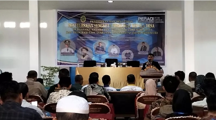 Bupati Inhil Apresiasi Diklat Penyelesaian Sengketa Pilkades yang Ditaja DPC Peradi SAI Indragiri Raya