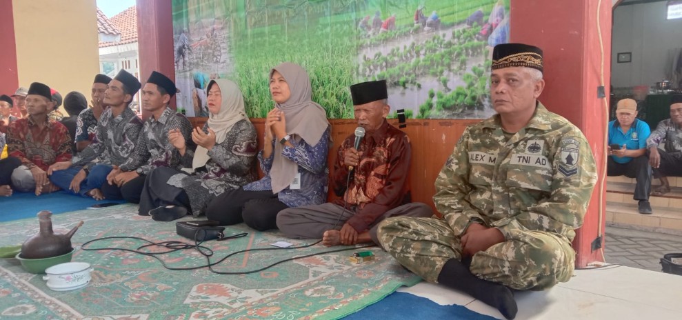 Sertu Alex Hadiri Syukuran Sedekah Bumi di Desa Sumberejo