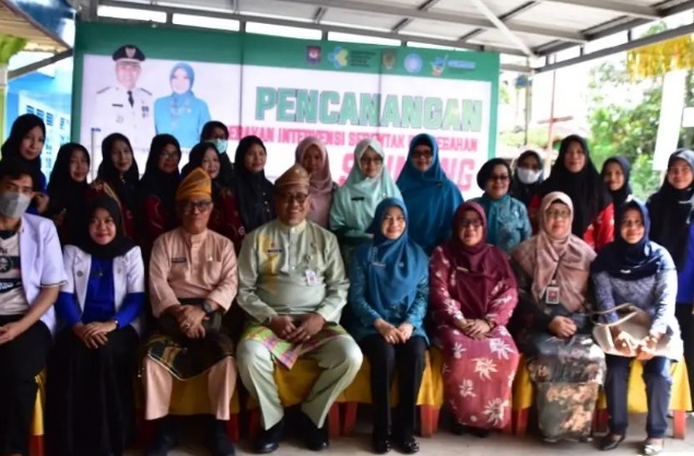 Kadinkes Inhil Gelar Pencanangan Gerakan Intervensi Serentak Pencegahan Stunting