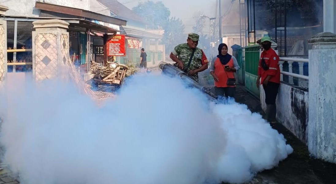 Sertu Syamsul Anwar Gencar Lakukan Fogging
