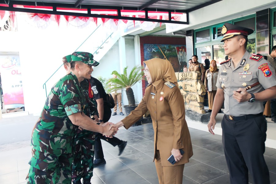 Tim Wasev TMMD ke-129 Tiba di Makodim 0821/Lumajang, Dansatgas Sampaikan Laporan Pelaksanaan