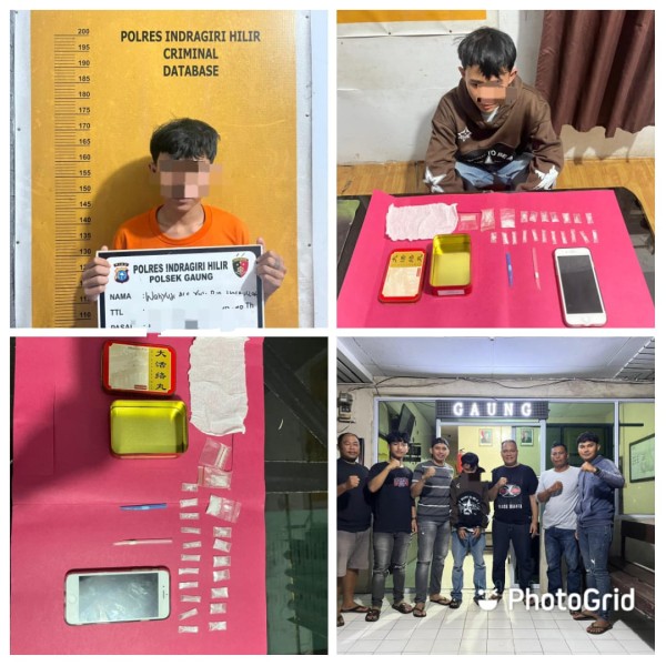 Polsek Gaung Berhasil Ungkap Kasus Narkotika, Amankan 4,58 Gram Shabu