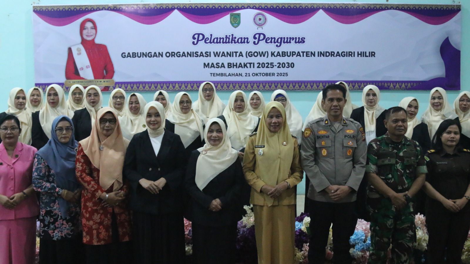 Wakil Bupati Inhil Lantik Hj. Katerina Susanti Sebagai Ketua GOW, Ajak Perempuan Bersatu Bangun Daerah
