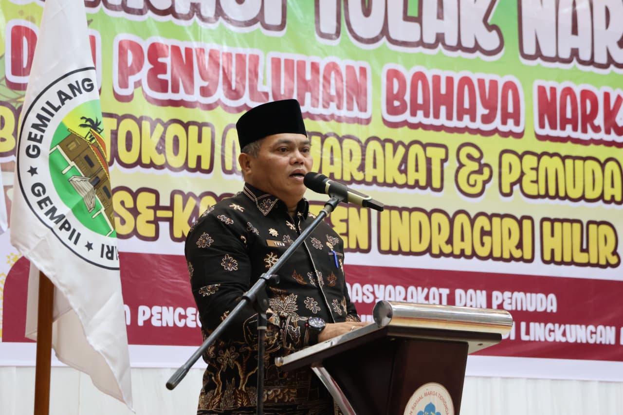Buapti Inhil Hadiri Penyuluhan Bahaya Narkoba dan Obat Terlarang