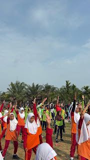 Galeri: Apel Pagi dan Senam Bersama Meriahkan Hari Anak Nasional di Desa Batu Ampar