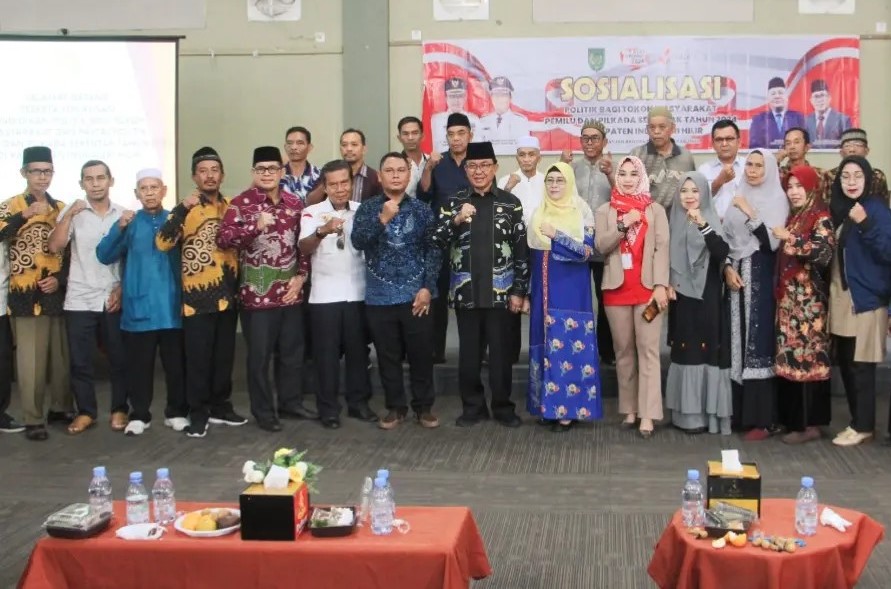 Jelang Pemilu 2024, Bupati Inhil H. M Wardan Buka Sosialisasi Pendidikan Politik Bagi Tokoh Masyarakat