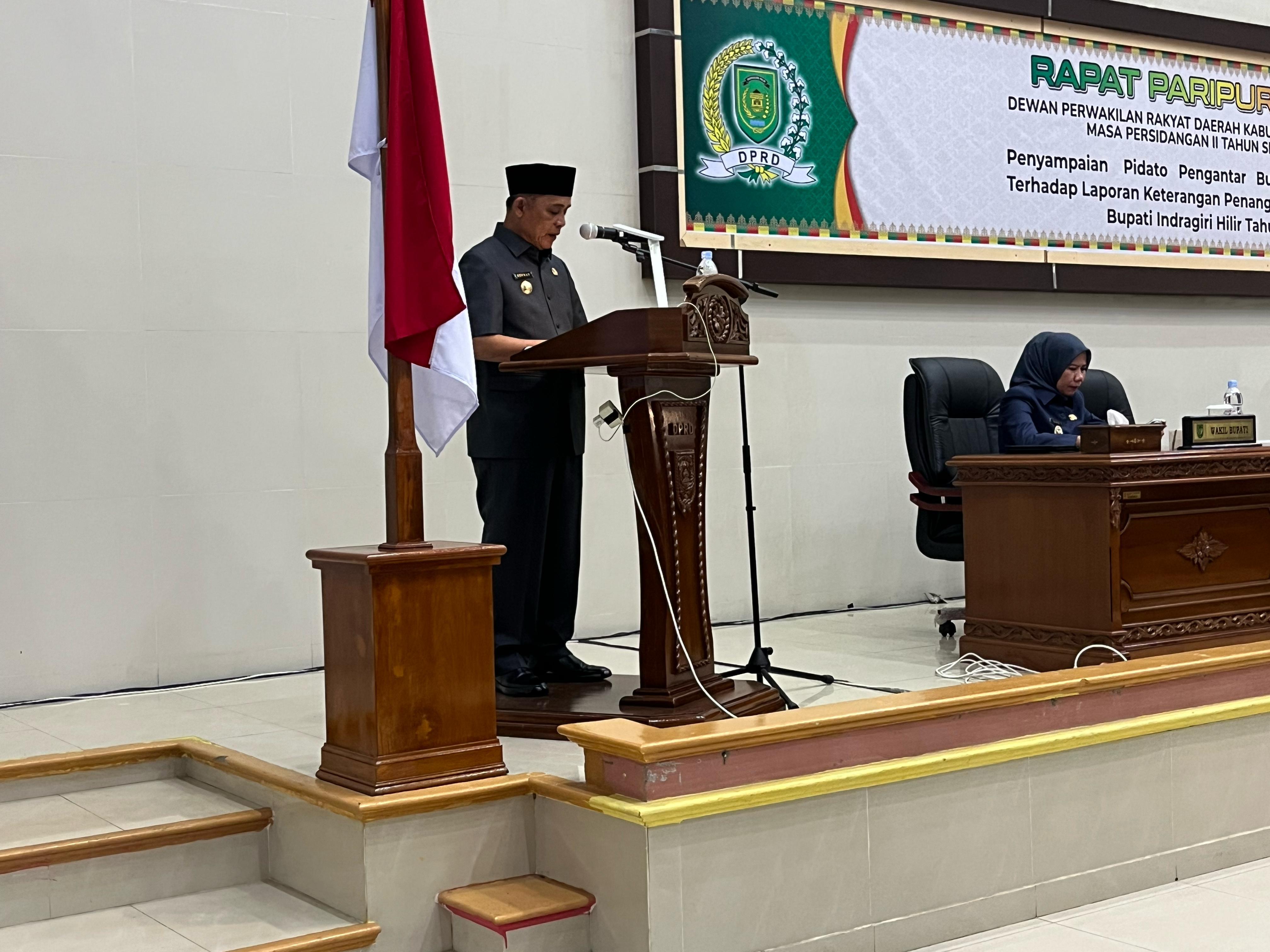 DPRD Inhil Gelar Paripurna ke-9, Fokus Evaluasi Kinerja Pemkab Melalui LKPJ Bupati