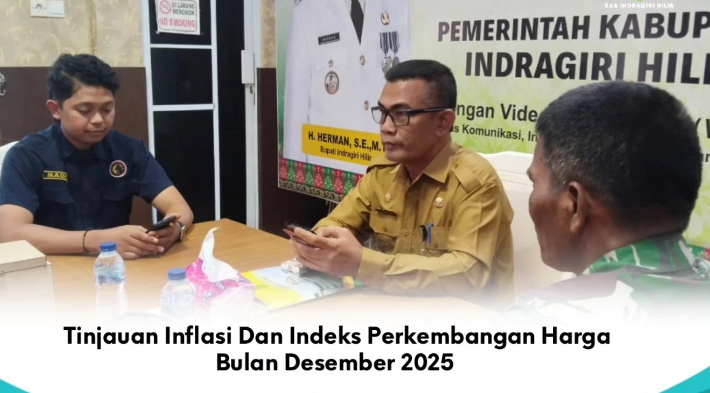 Pemkab Inhil Ikuti Rakornis Pengendalian Inflasi Daerah 2025 yang Digelar Kemendagri