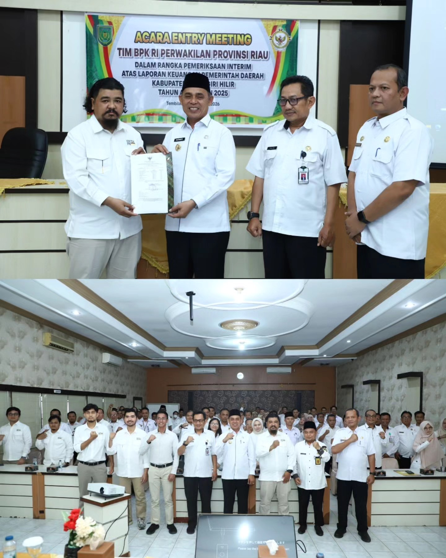 Bupati Inhil Menghadiri Entry Meeting Bersama Tim Pemeriksa BPK RI Perwakilan Prov. Riau