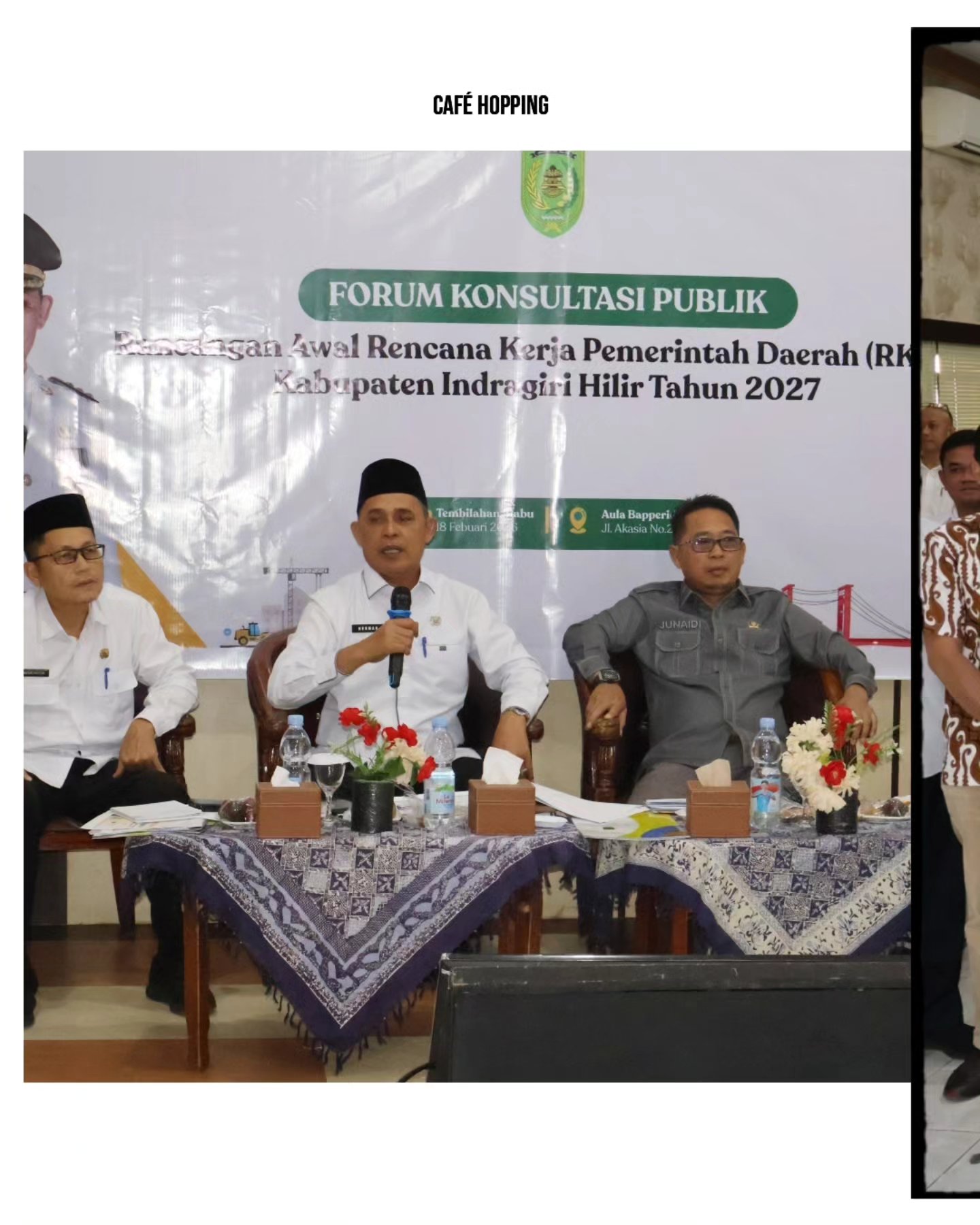 Bupati Inhil Membuka Acara Forum Konsultasi Publik Rancangan Awal RKPD Kab. Inhil Tahun 2027