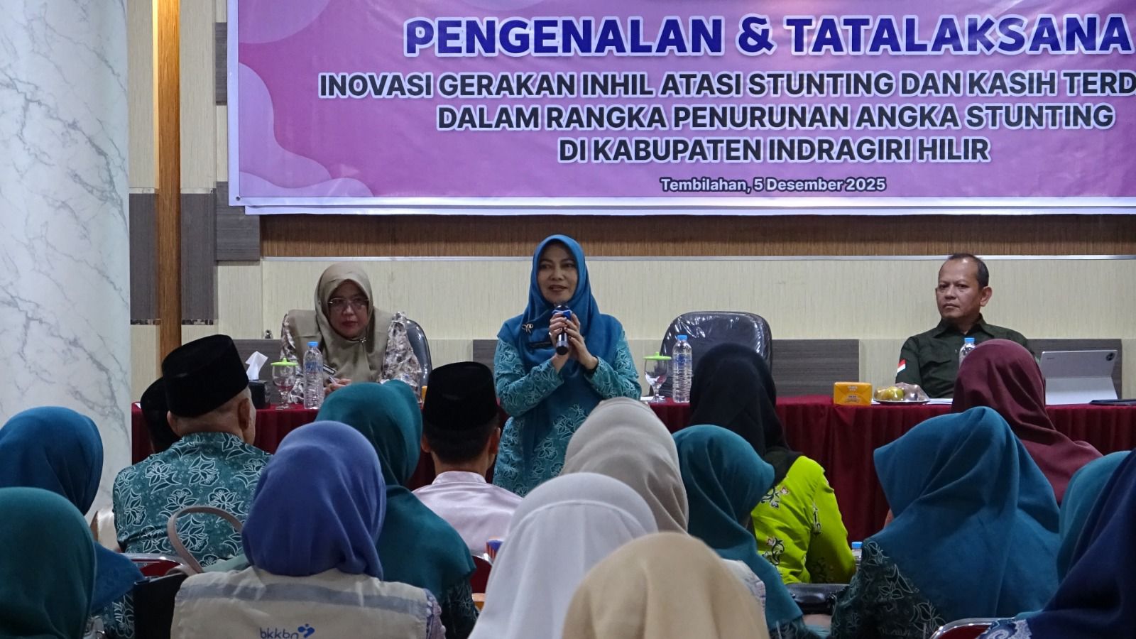 Ketua TP PKK Inhil Hj. Katerina Susanti Hadiri Sosialisasi Inovasi Gintas Dan Kasih Terdahsyat